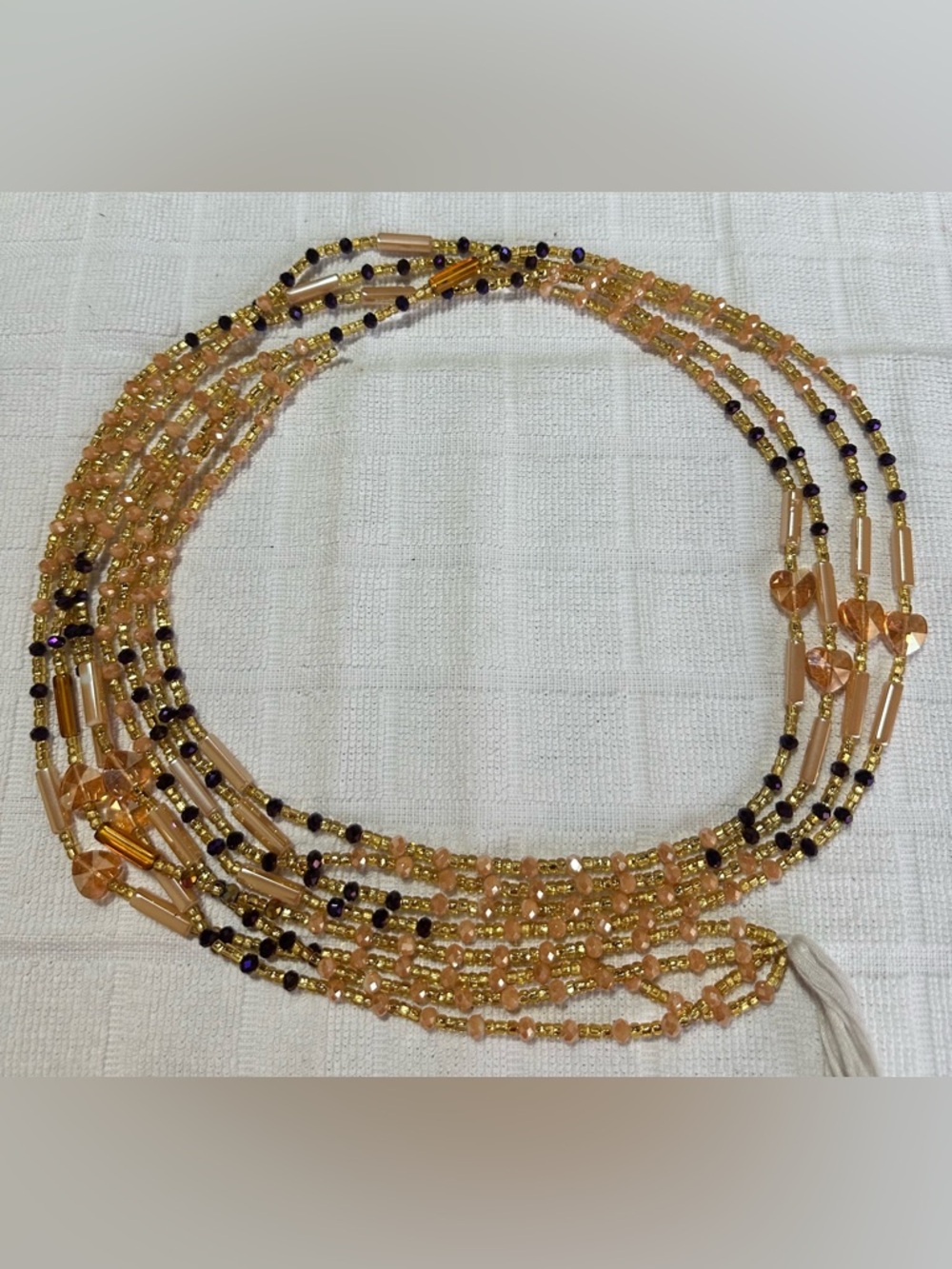 African Waist Beads. Handmade Authentic (Made In Africa) Length Approx. 45"- 50" - Picture 14 of 14